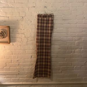 Plaid 70s pants